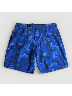 RLX Ralph Lauren Mens Size 38 Blue Camo Print Golf Shorts